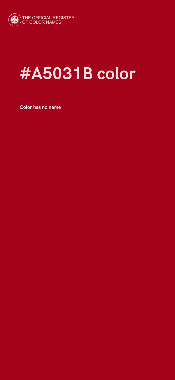 #A5031B color image