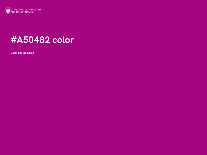 #A50482 color image