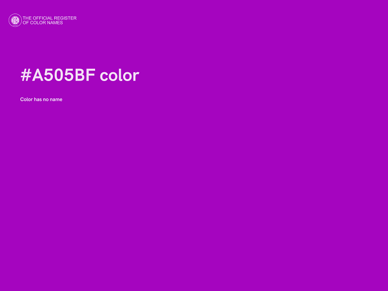 #A505BF color image