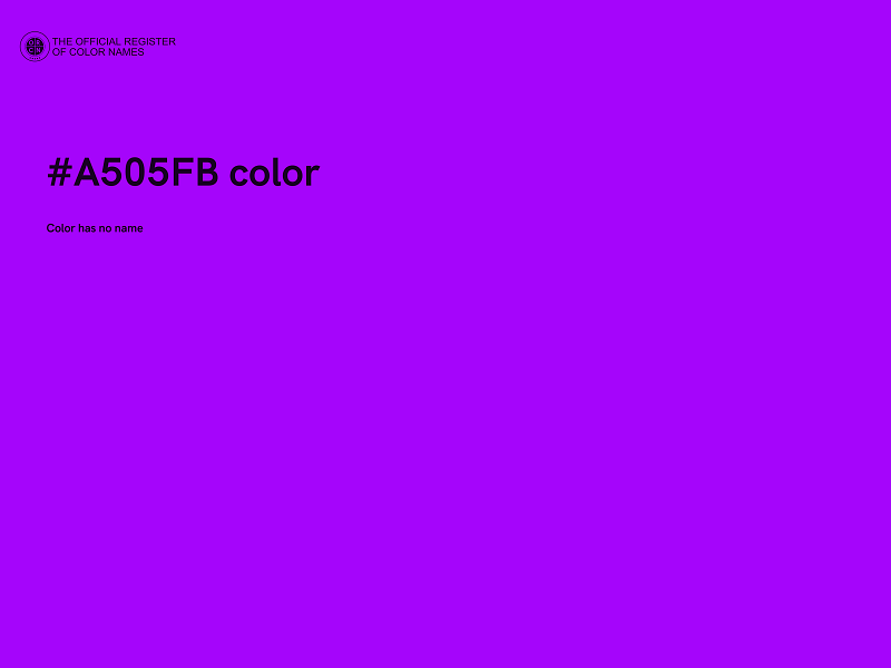 #A505FB color image