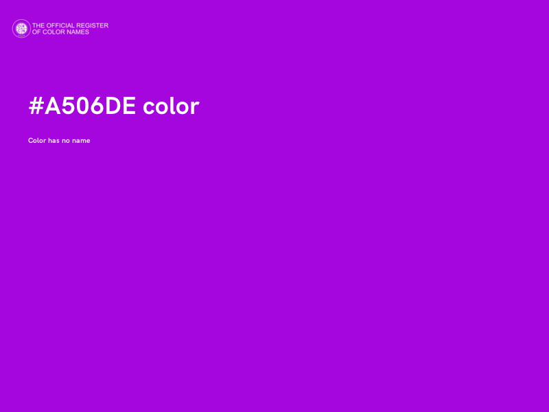 #A506DE color image