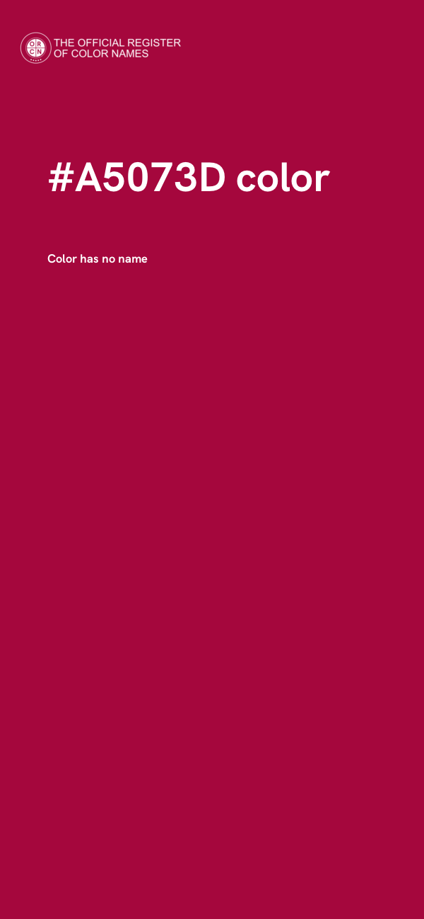 #A5073D color image