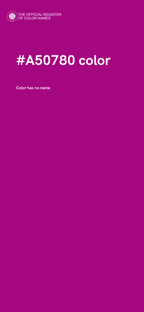 #A50780 color image