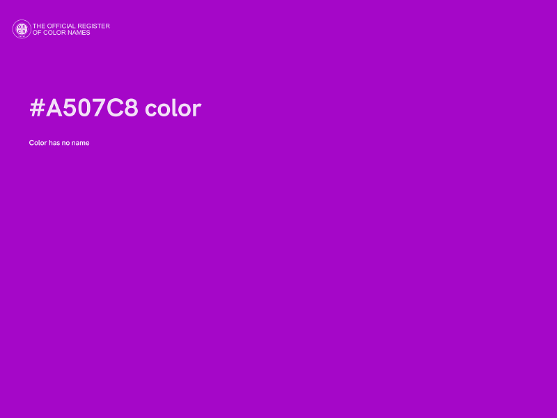 #A507C8 color image