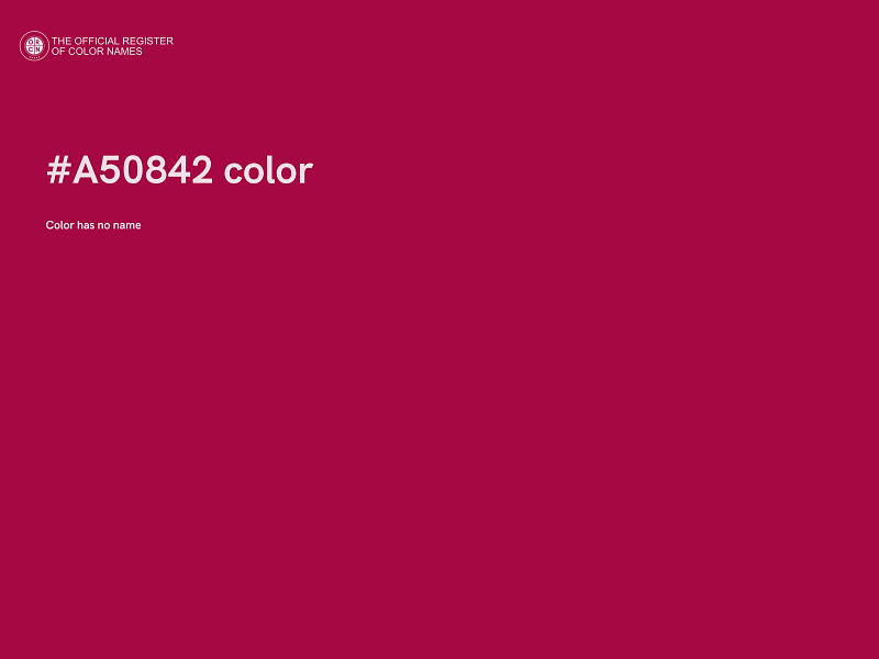 #A50842 color image
