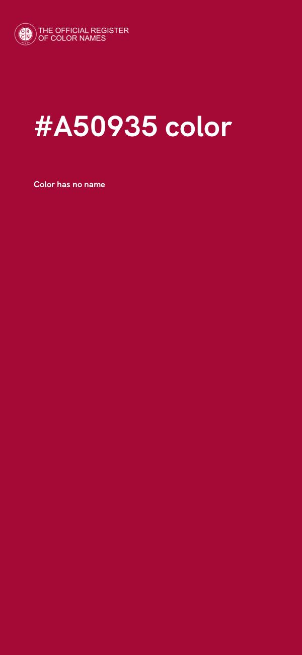 #A50935 color image