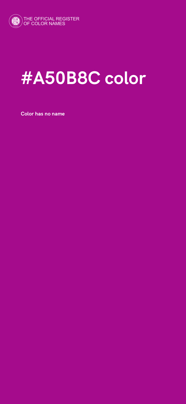 #A50B8C color image