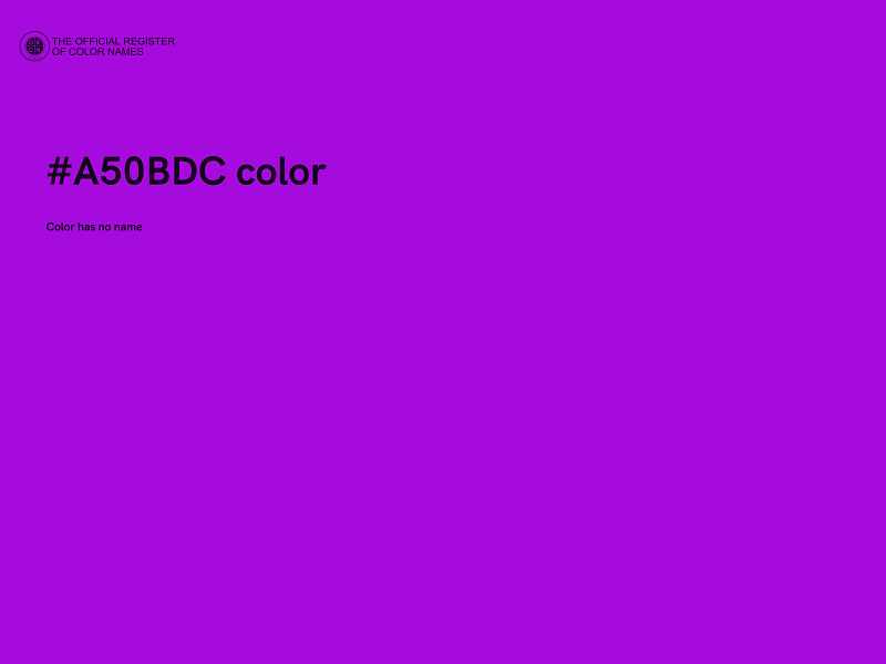 #A50BDC color image