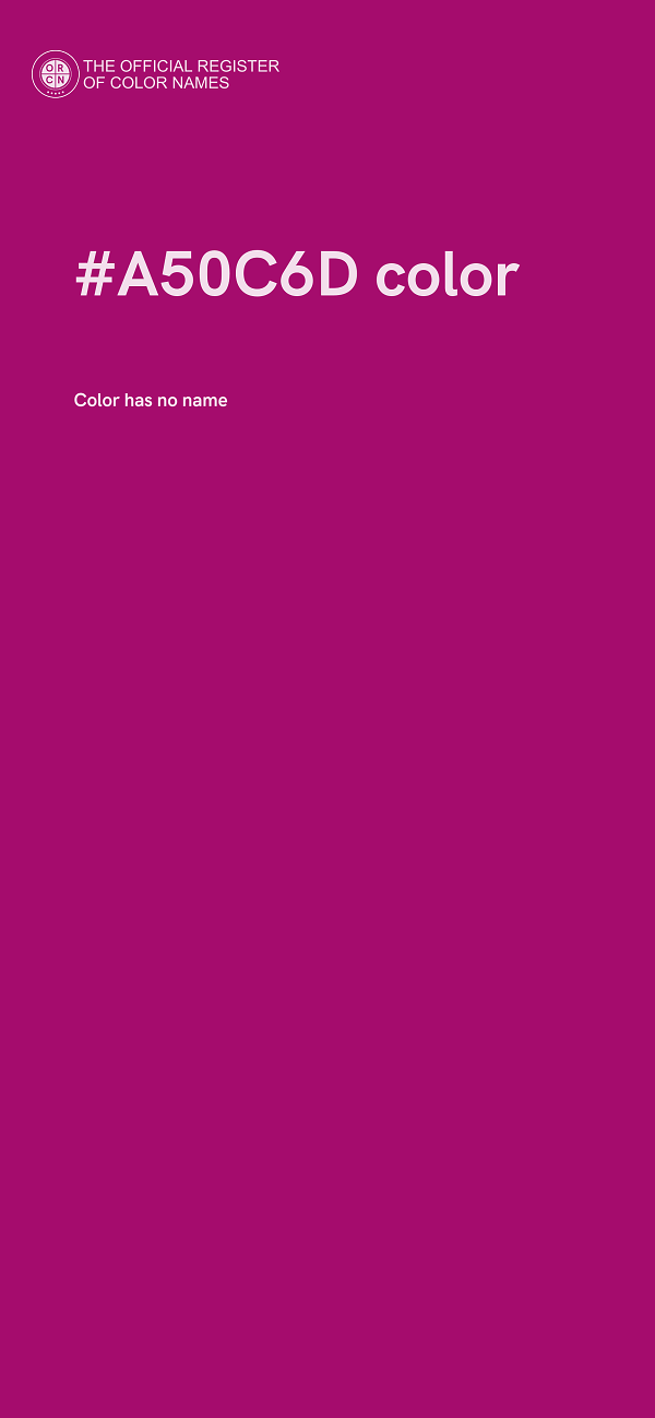 #A50C6D color image
