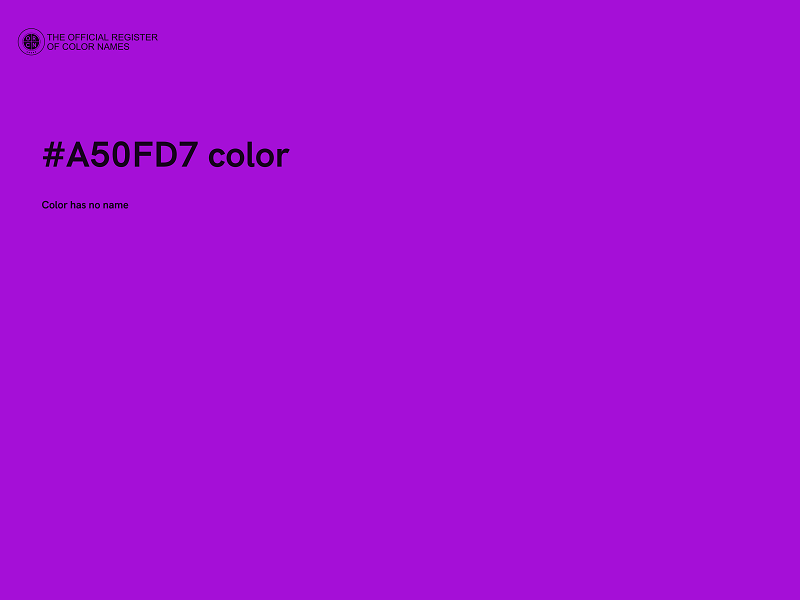 #A50FD7 color image