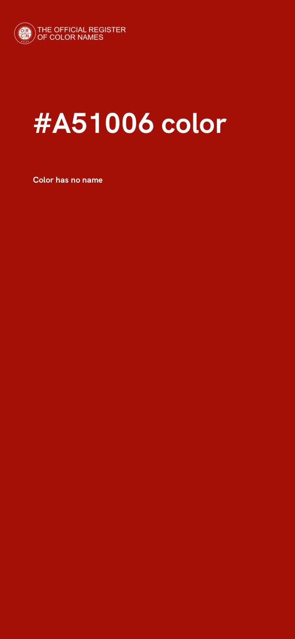 #A51006 color image