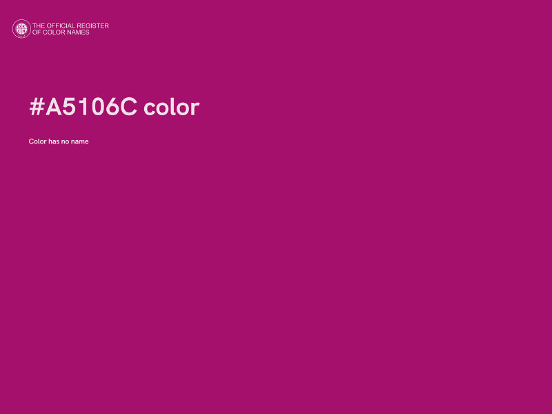 #A5106C color image