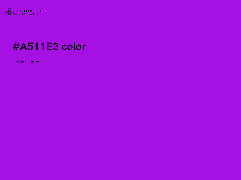 #A511E3 color image