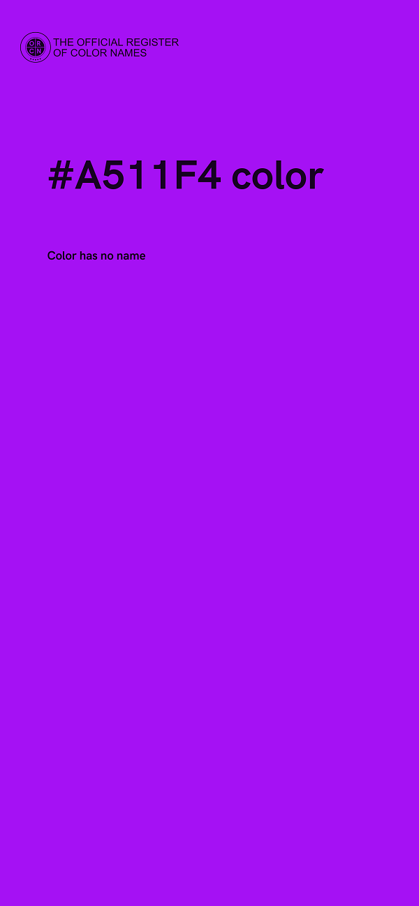 #A511F4 color image