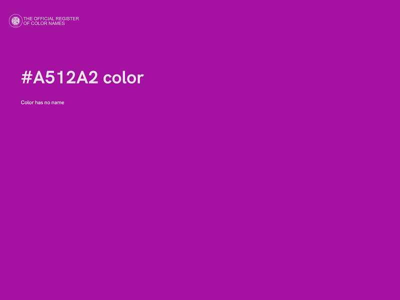 #A512A2 color image