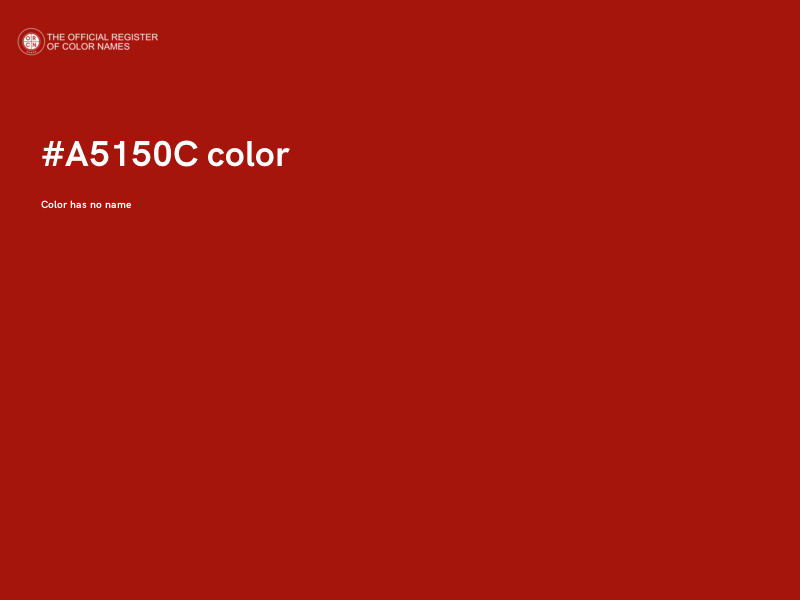 #A5150C color image