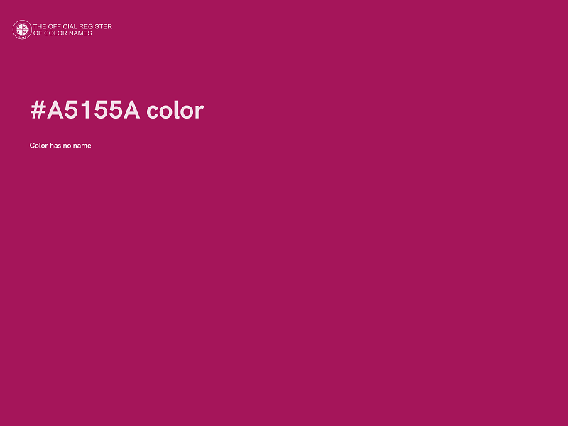 #A5155A color image