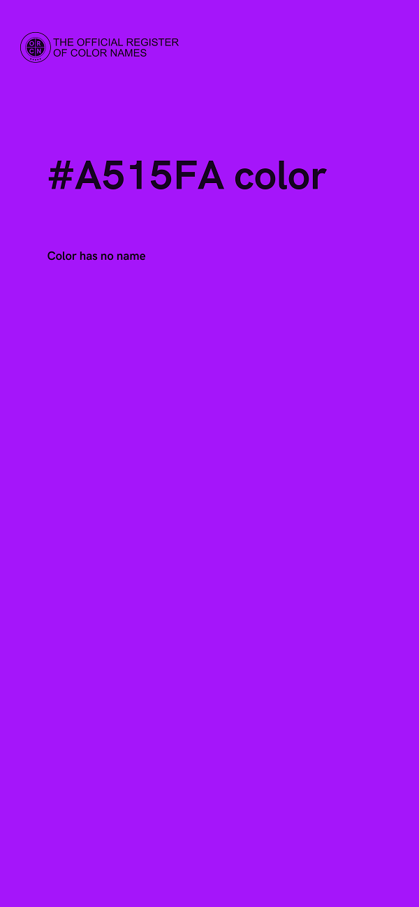 #A515FA color image