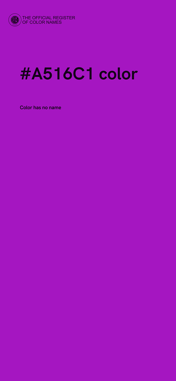 #A516C1 color image