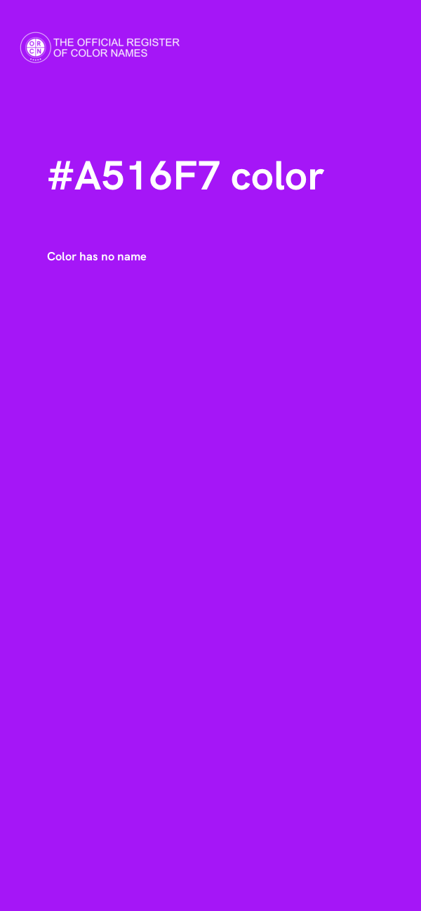 #A516F7 color image