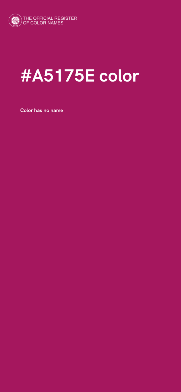 #A5175E color image