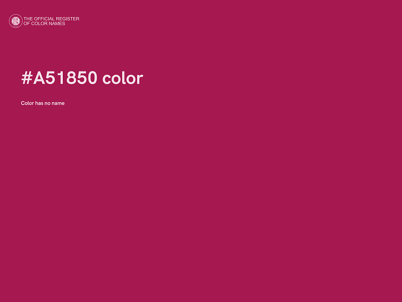 #A51850 color image