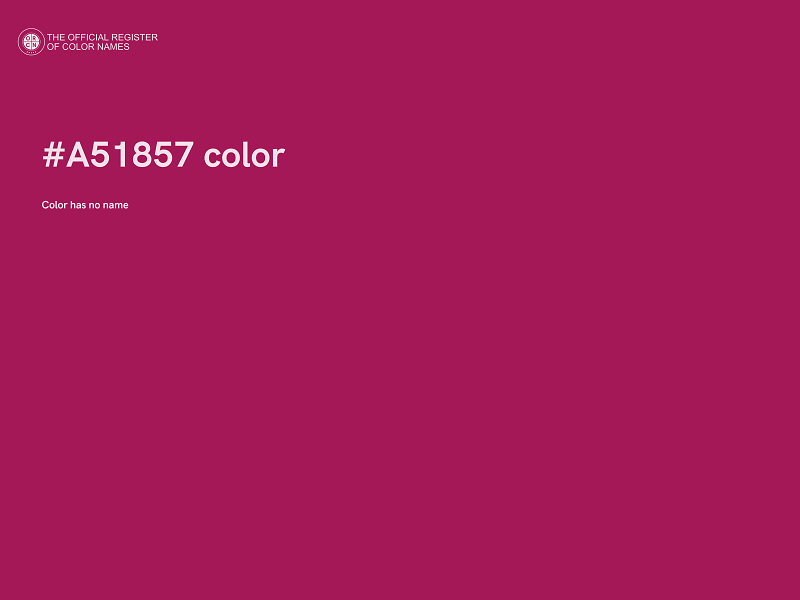 #A51857 color image