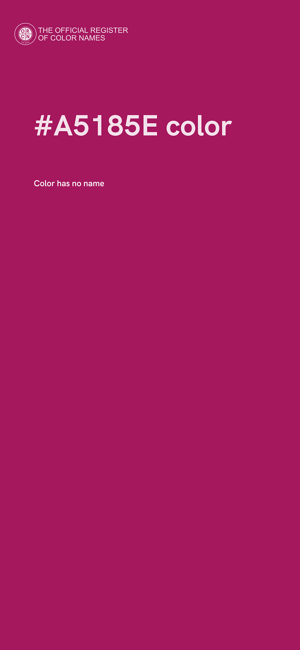 #A5185E color image