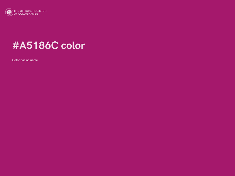 #A5186C color image