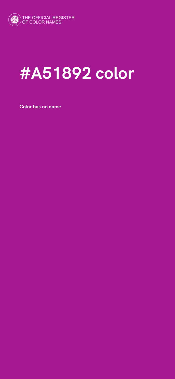 #A51892 color image