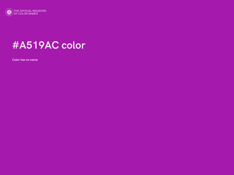 #A519AC color image