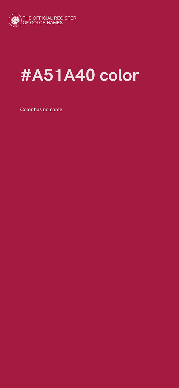 #A51A40 color image