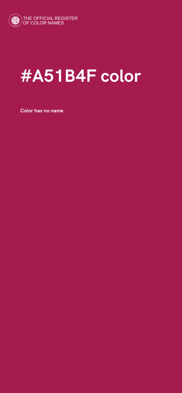 #A51B4F color image