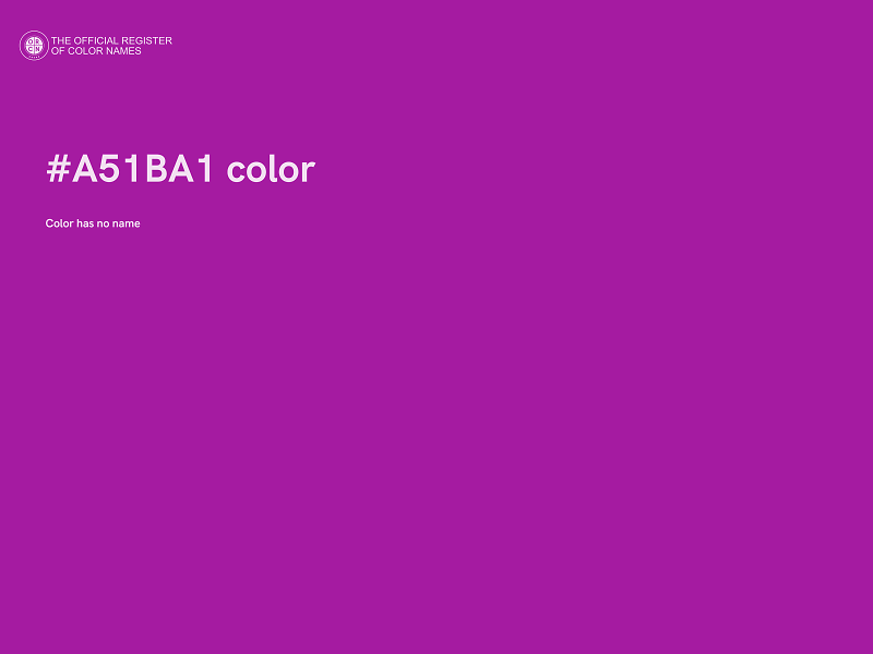 #A51BA1 color image