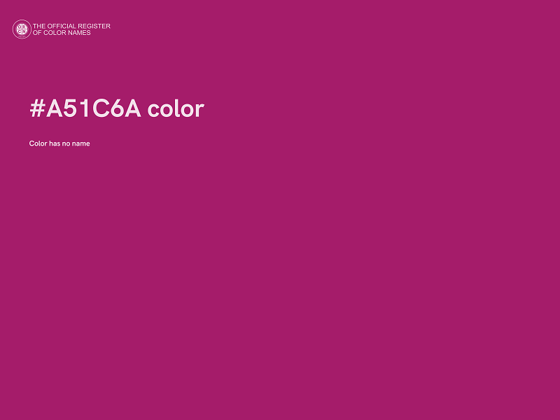 #A51C6A color image