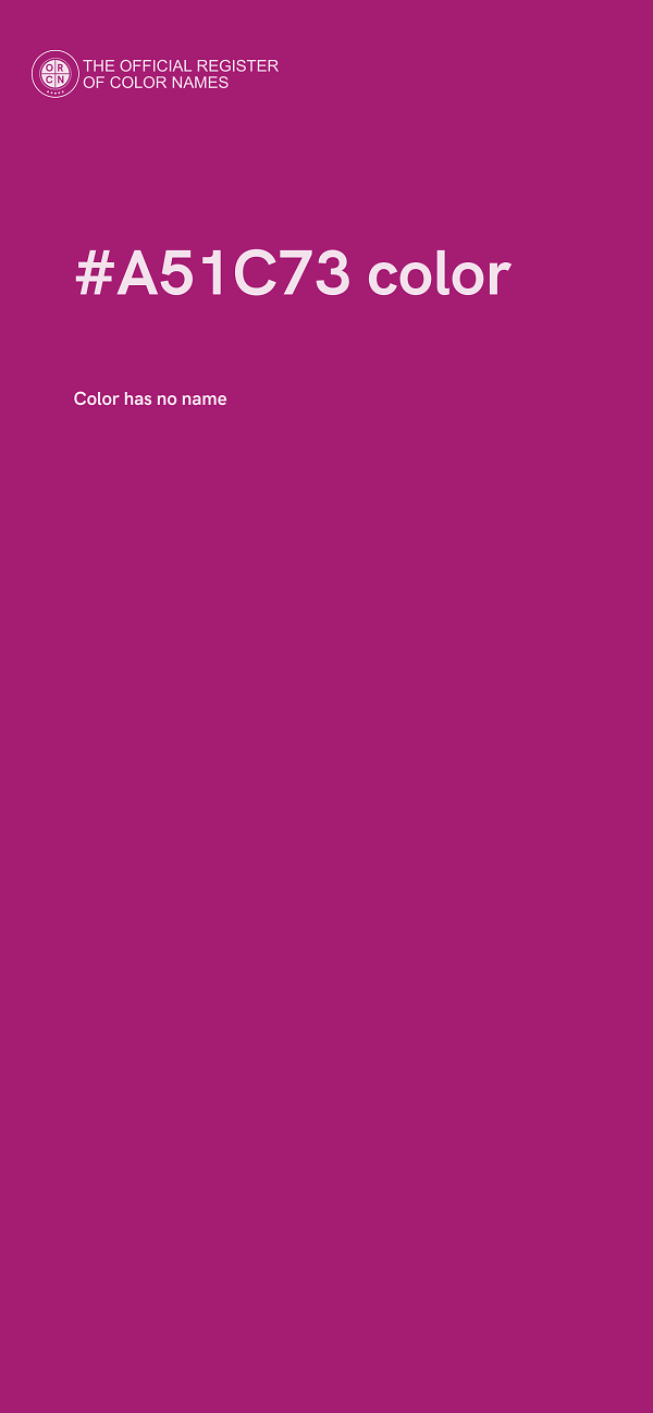 #A51C73 color image