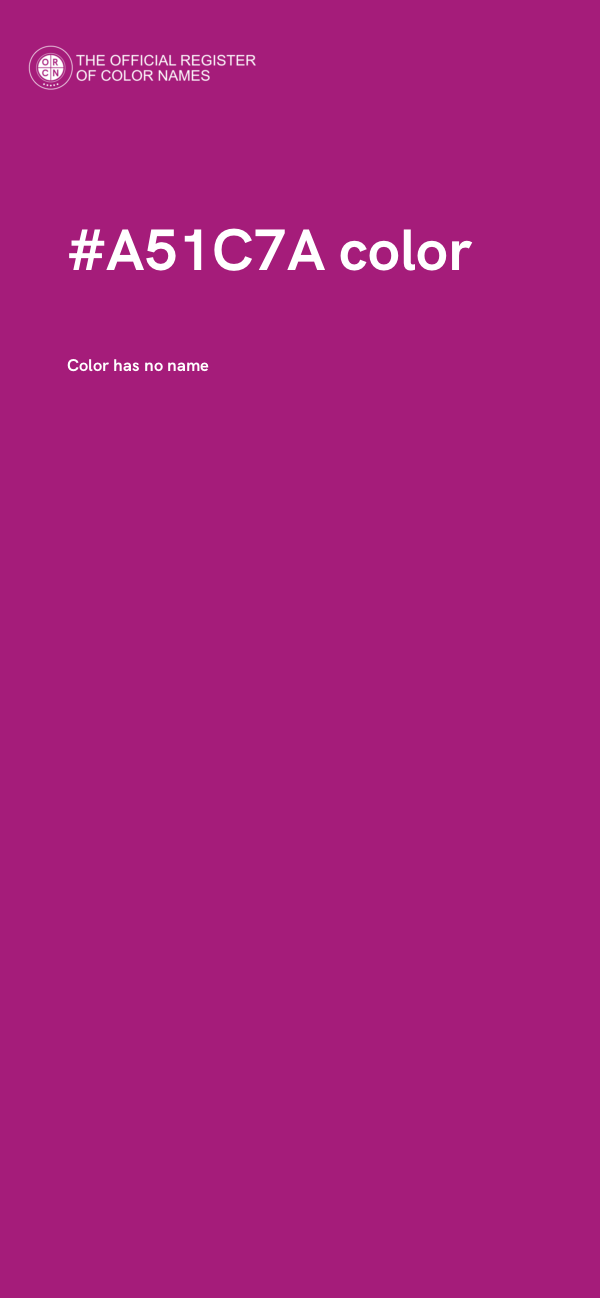 #A51C7A color image