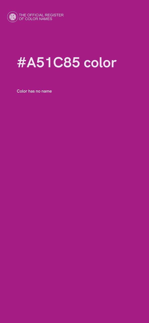 #A51C85 color image