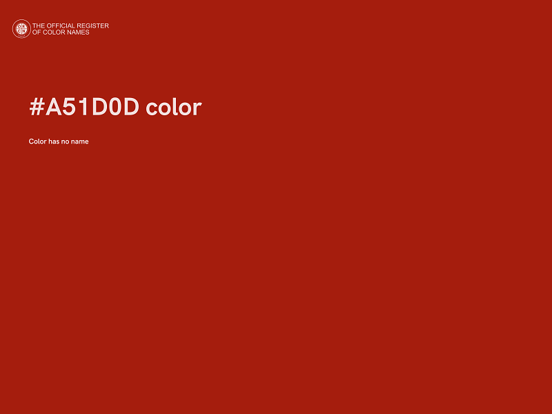 #A51D0D color image