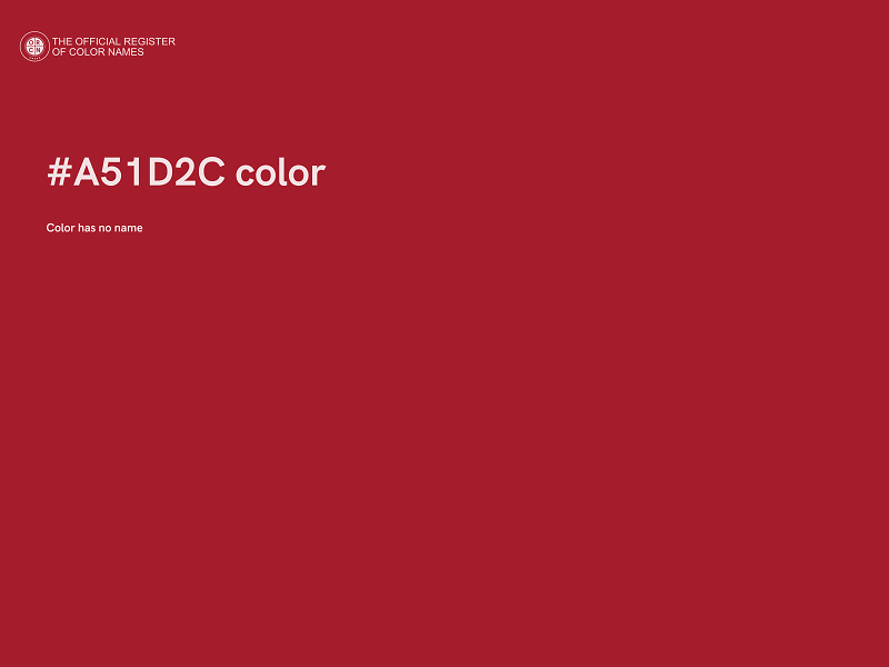 #A51D2C color image