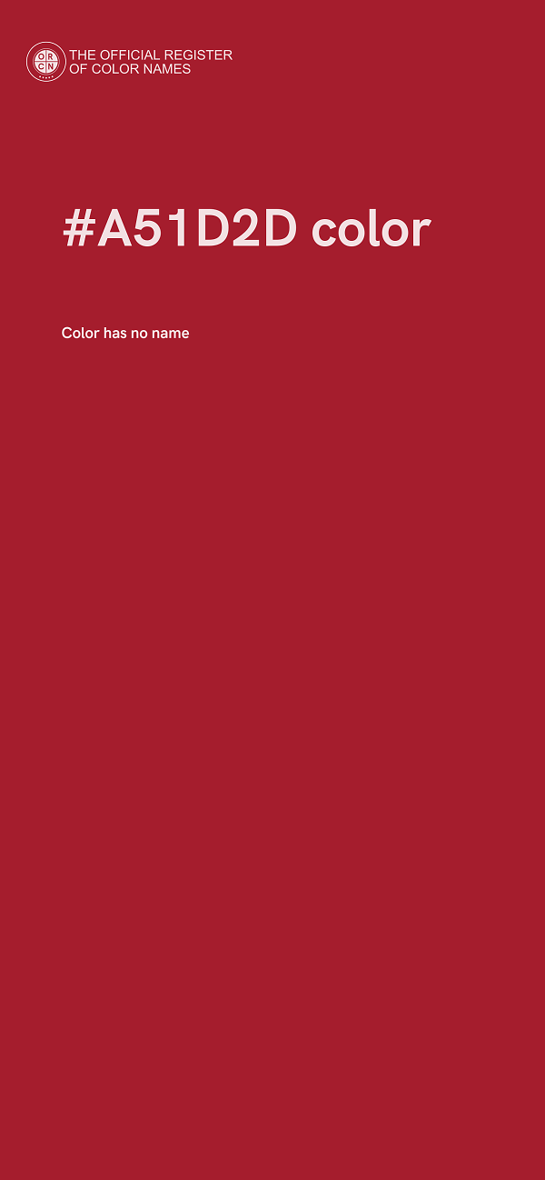 #A51D2D color image