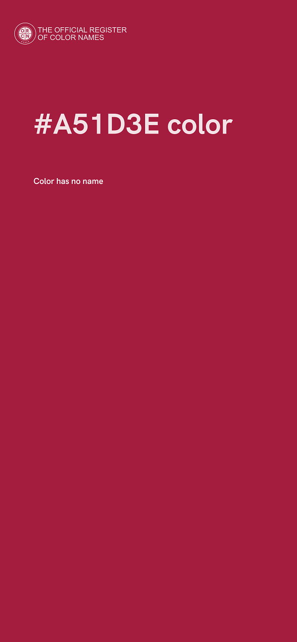 #A51D3E color image