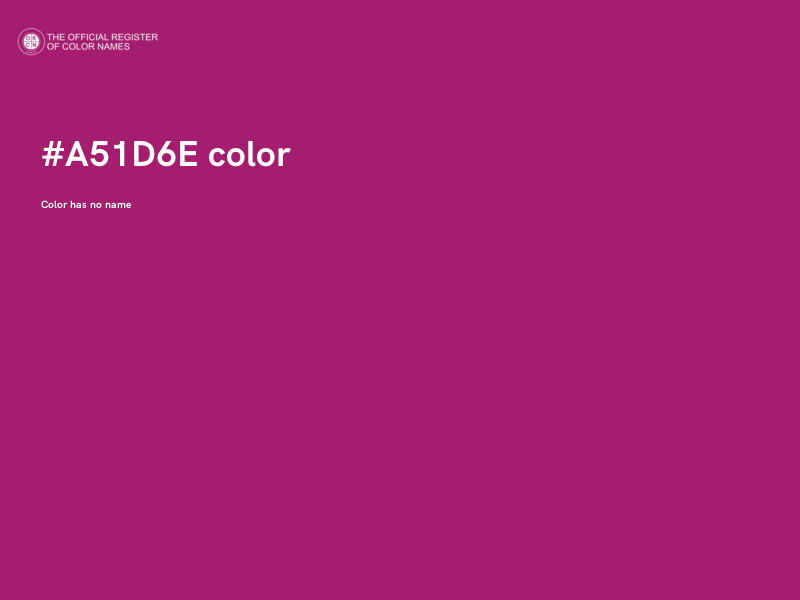 #A51D6E color image