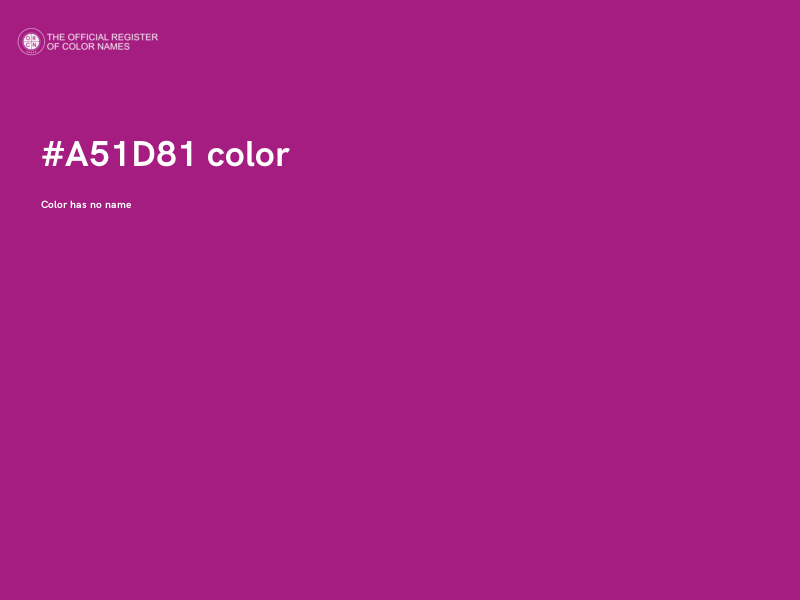 #A51D81 color image
