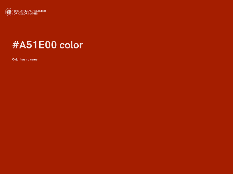 #A51E00 color image