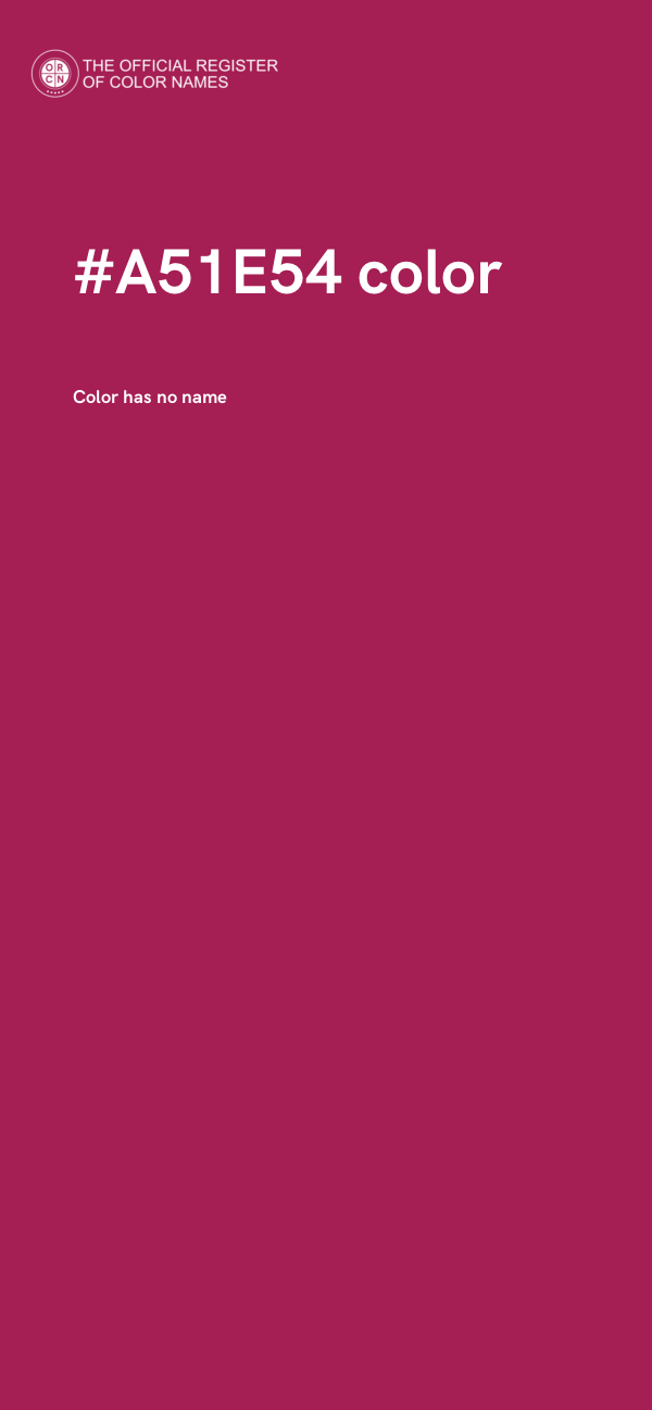 #A51E54 color image