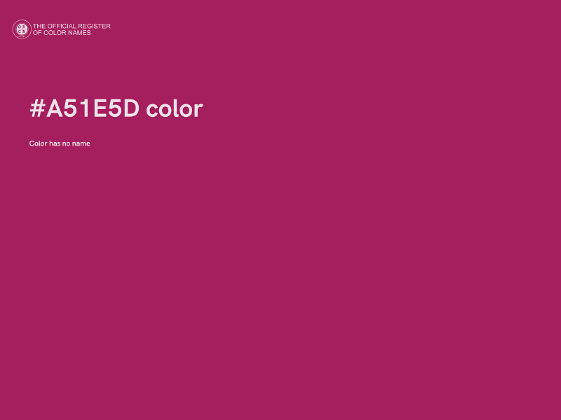 #A51E5D color image