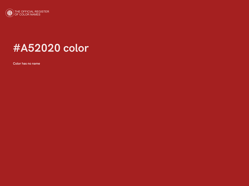 #A52020 color image