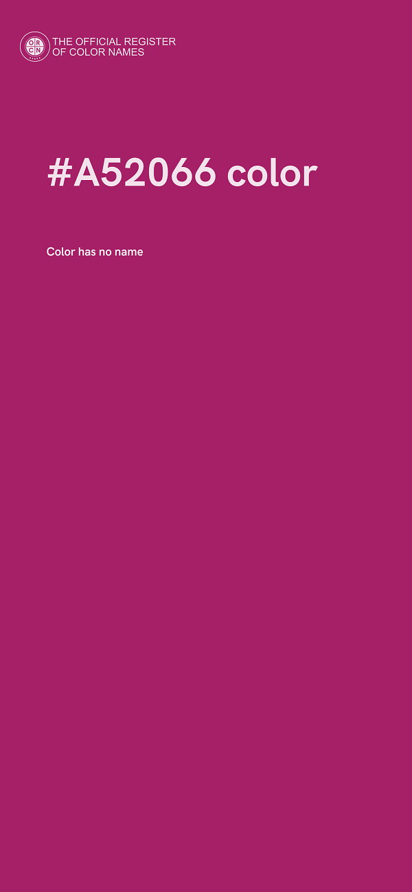 #A52066 color image