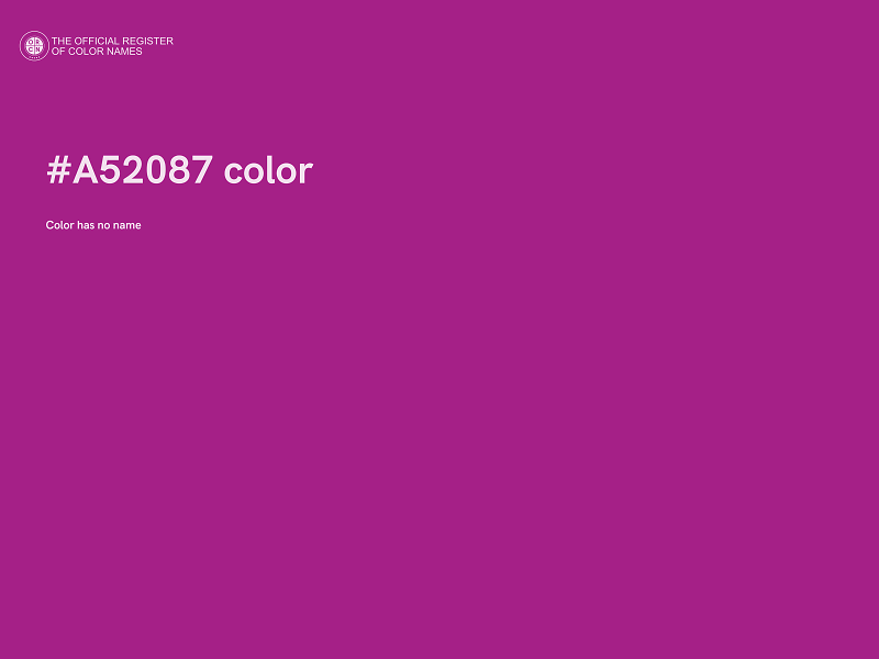 #A52087 color image